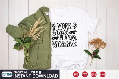 Work Hard Play Harder Svg Graphic By DIGITAL DESIGN SHOP BD Creative