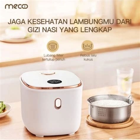 Jual Meco Aesthetic Rice Cooker Low Carbo Low Sugar 400 Low Watt 15