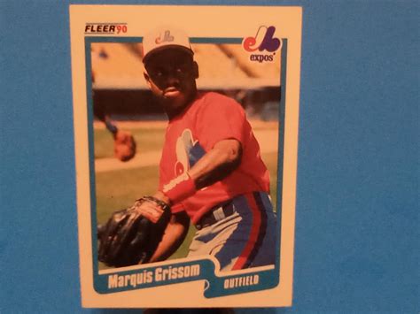 Marquis Grissom Ungraded 1990 Fleer