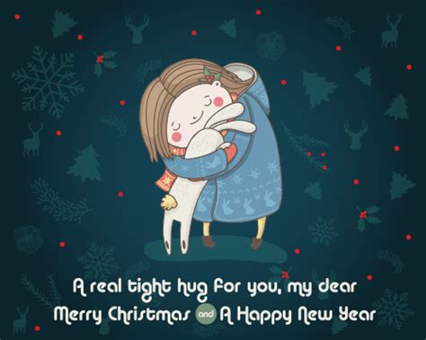 A Tight Christmas Hug Free Hugs Ecards Greeting Cards 123 Greetings