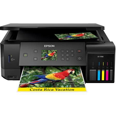 Epson Expression Premium ET-7700 EcoTank Wireless All-in-One Supertank Inkjet Printer, 8.0ppm ...