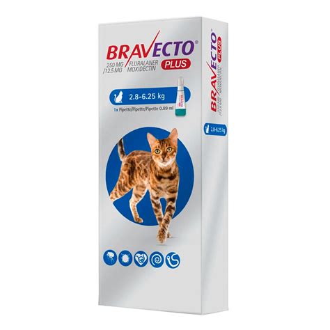 Antipulgas Bravecto Plus Pipeta Para Gatos De 2 8kg A 6 25kg SrPet