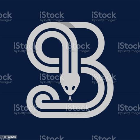 Ilustración De Diseño Del Logotipo De La Serpiente De La Letra B Y Más