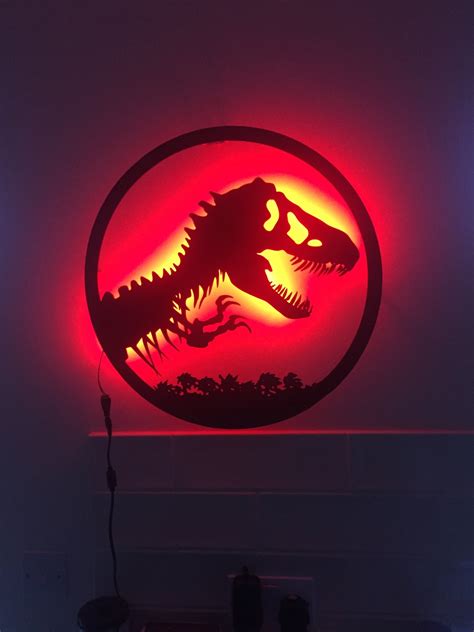 Jurassic Park Led Wall Art