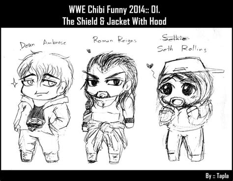 Wwe Chibi Funny 2014 01 By Tapla On Deviantart Chibi Wwe Escudo