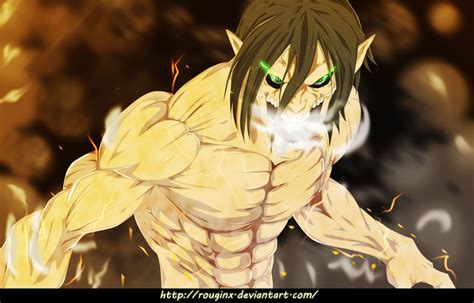 Shingeki No Kyojin Eren Titan Form By Rouginx On Deviantart