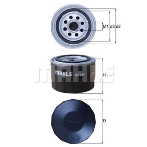 Oil Filter MAHLE ORIGINAL OC 384- Trodo.com