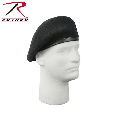 Rothco Inspection Ready Black Wool Beret 4949 725