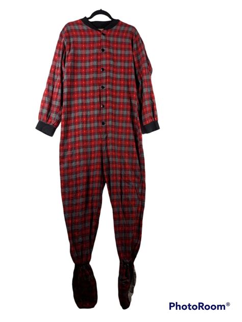 Big Feet Womens Pajama Size Medium Footed One Piece… Gem