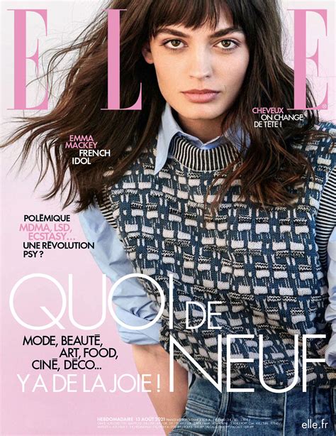 Emma Mackey Covers Elle France August 13th 2021 By Dant Studio