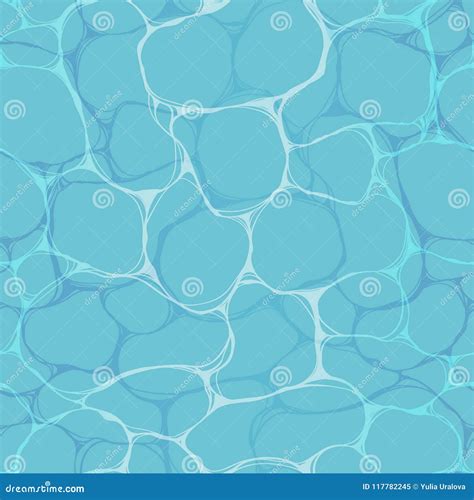 Rippled Water Surface Seamless Repeating Pattern Texture Stock Vector