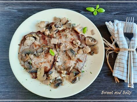 Veal Escalopes With Mushrooms Sweet And Salty