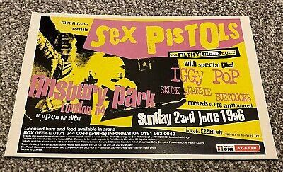 1996 Magazine Advert Picture Sex Pistols Filthy Lucre Finsbury Park 90