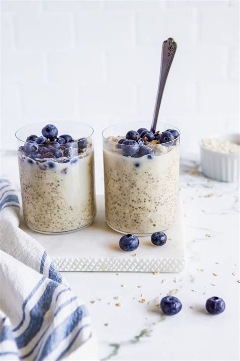 Easy Blueberry Overnight Oats Gluten Free Vegan Basics With Bails