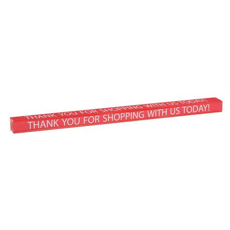 Expressly Hubert® Red Plastic Checkout Lane Divider 16l X 1d