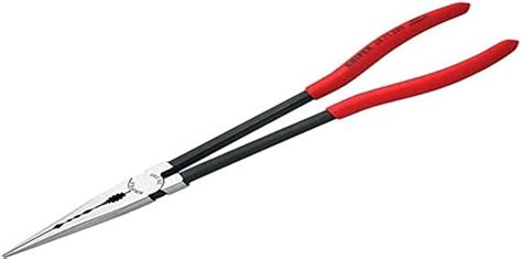 Knipex Long Reach Needle Nose Pliers With Transverse Profiles Black