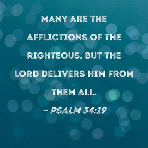 Psalm 34 19 Many Are The Afflictions Of The Righteous But 53 OFF