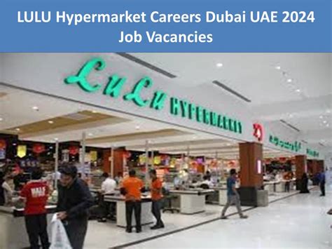 Lulu Hypermarket Careers Dubai Uae Job Vacancies