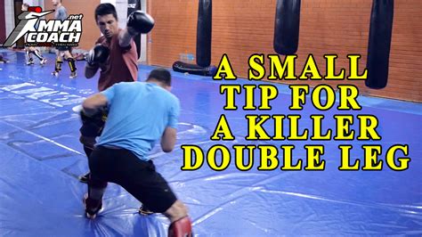 A small tip to MASSIVELY improve your Double Leg Takedown – MMA Coach