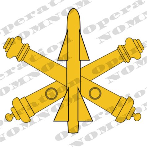 Air Defense Artillery Army Branch Insignia Color SVG PNG JPG - Etsy