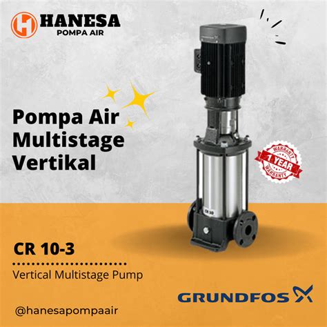 Jual Grundfos Cr 10 3 Pompa Sentrifugal Vertikal Kota Surabaya Hanesa Pompa Air Tokopedia