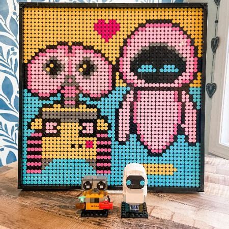 LEGO MOC WALL-E & EVE Art Design by UnpossibleBricks | Rebrickable - Build with LEGO