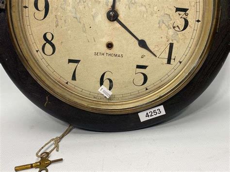 Antique Seth Thomas Wall Clock Dixons Auction At Crumpton