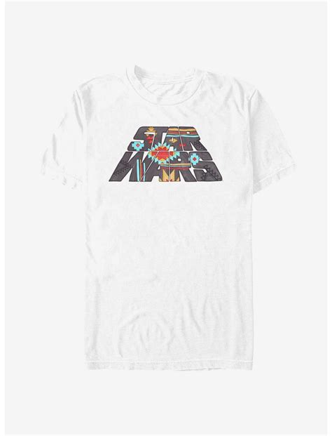 Star Wars Aztec Logo Doodle T Shirt White Hot Topic