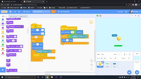 Scratch How To Make A Sprite Bounce Brick Breaker Youtube