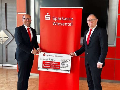 Sparkasse Wiesental Unterstützt Vereine Mit 40 000 Euro Schopfheim Badische Zeitung