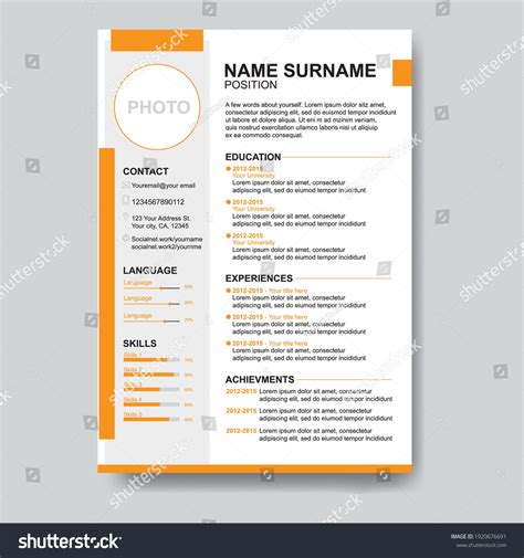 5 Resume Background Images Hd Images, Stock Photos, 3D objects, & Vectors | Shutterstock