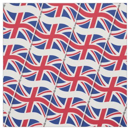 British Union Jack flag pattern DIY fabric textile | Zazzle.com