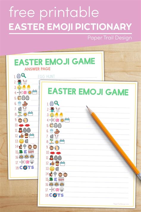 Easter Emoji Game - Paper Trail Design