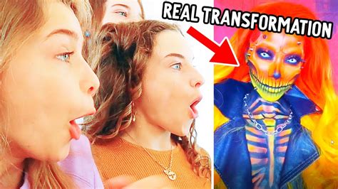 CRAZIEST HALLOWEEN TIKTOK MAKEUP TRANSFORMATIONS W The Norris Nuts