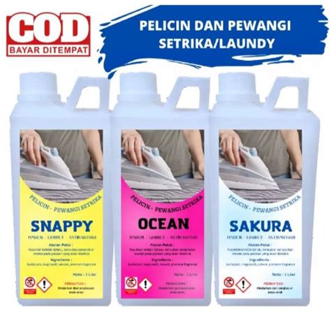 Jual PROMO PARFUM LAUNDRY ANTI BAKTERI DAN PELICIN SETRIKA 1 LITER