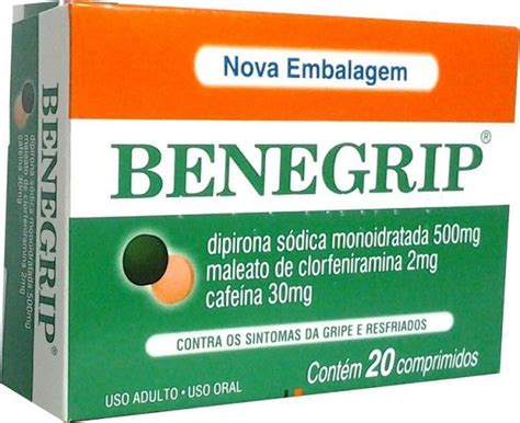 Benegrip 20 Comprimidos Na Drogaria Cristal Online