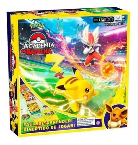 Jogo De Cartas Pokemon Academia De Batalha Tabuleiro Tcg Frete Gr Tis