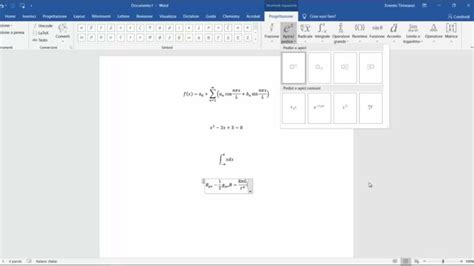 Come Inserire Formule Matematiche In Word