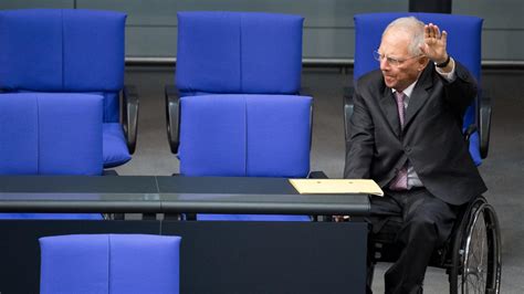 Wolfgang Schäuble ist tot Wir haben vor 14 Tagen noch gesprochen Er