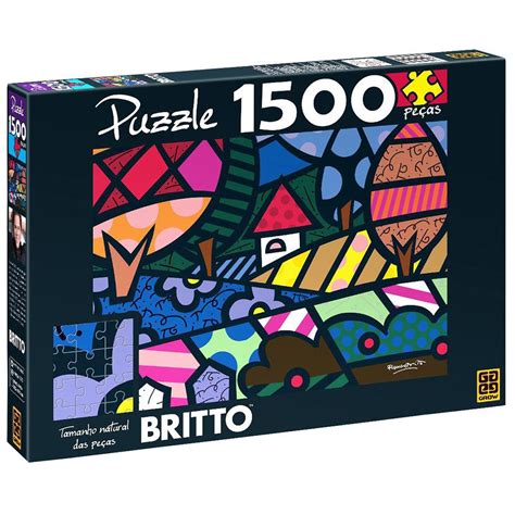 Quebra Cabeça 1500 peças Romero Britto Grow