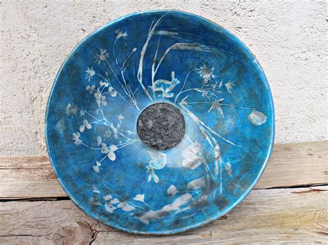 Hildegard Schemehl Cyanotype Ceramics Raku Keramik Keramik Keramik