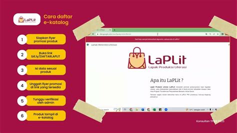 tutorial mengakses laplit lapak produk literasi  mudah youtube
