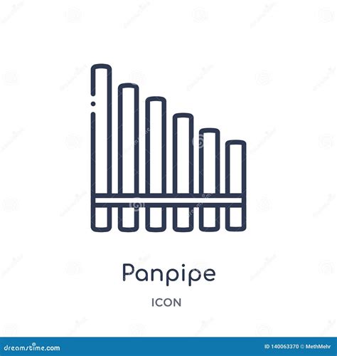 Panpipe Icon from Music Outline Collection. Thin Line Panpipe Icon ...