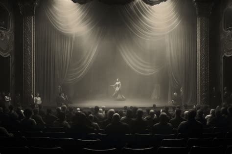 Escenas Retro Del Día Mundial Del Teatro Con Una ópera Foto Gratis