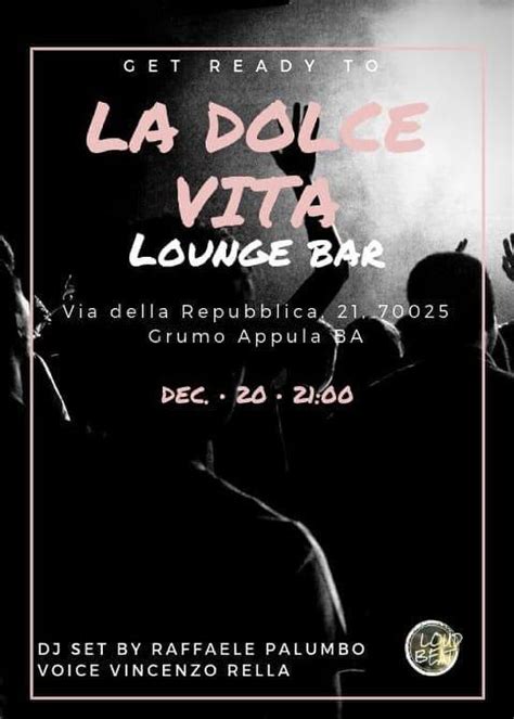 Menu Da La Dolce Vita Pub Bar Grumo Appula