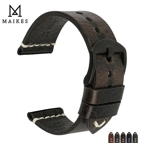 Maikes Pulseira De Couro Genu No Bracelete De Mm Mm Mm Preto