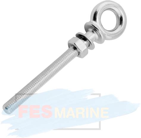 FES Marine Oogbout M6 X 80mm RVS 316 Bol