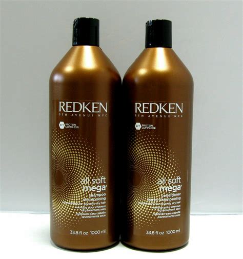 Redken All Soft Mega Shampoo And Conditioner 338 Oz Liter Duo 884486343826 Ebay