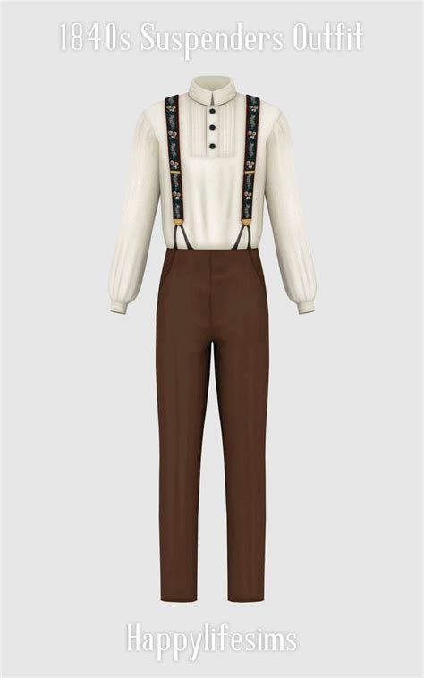 Lonelyboy Ts S Suspenders Outfit Happylifesims Koonam Sims