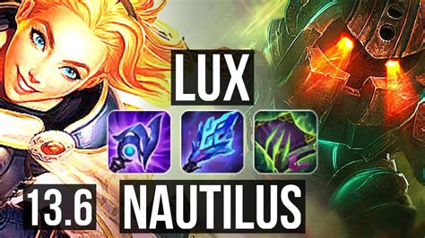 LUX Caitlyn Vs NAUTILUS Xayah SUP 3 7M Mastery 1400 Games 11